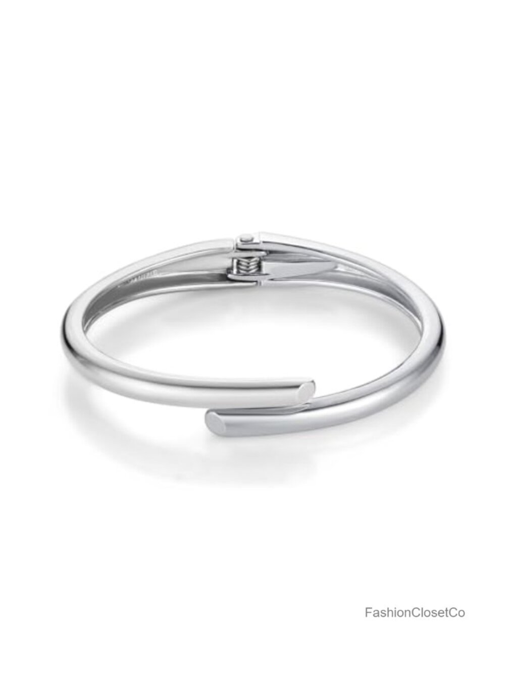 14K Gold Plated Thin Open Cuff Bangle Bracelet Hinge Wrist Cuff